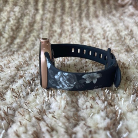 (Only Band) Floral Strap Compatible with Apple Watch Strap 38mm/40mm/42mm/44mm - Picture 7 of 7